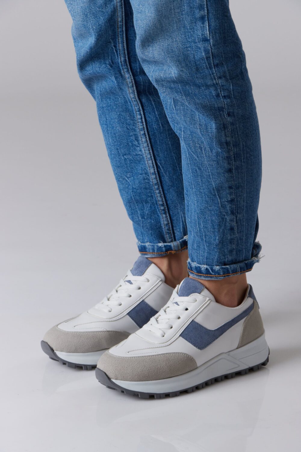 Chunky Suede Trainer - Image 2