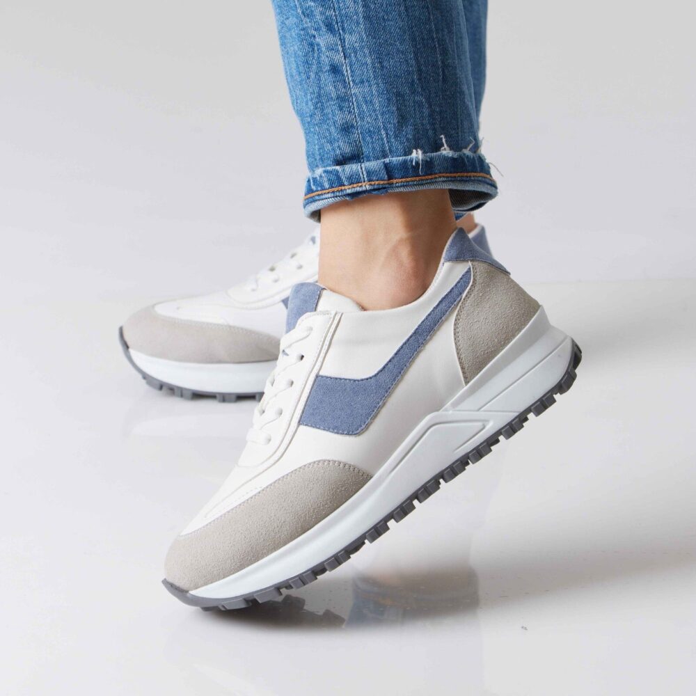 Chunky Suede Trainer - Image 3