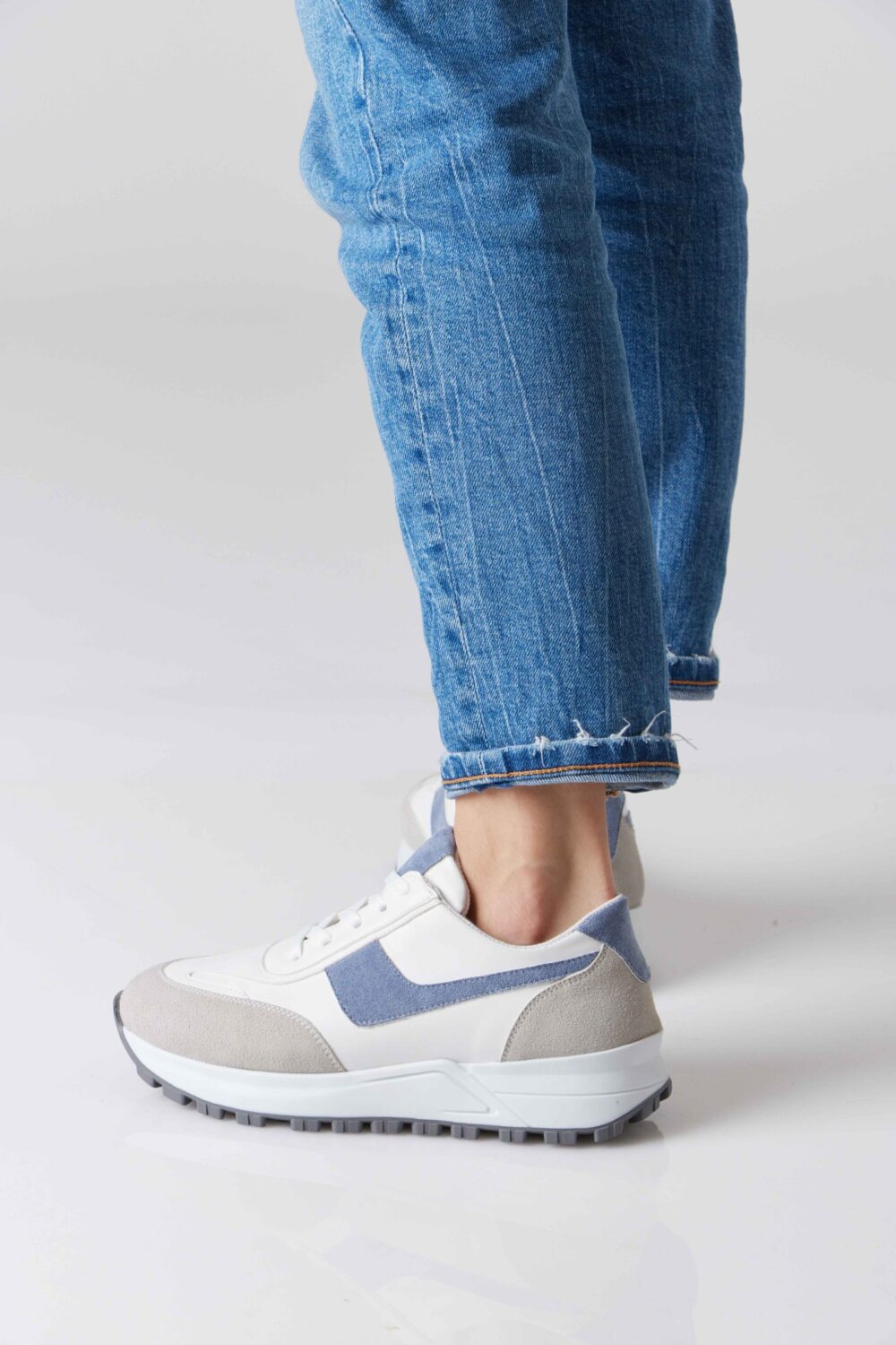 Chunky Suede Trainer - Image 4