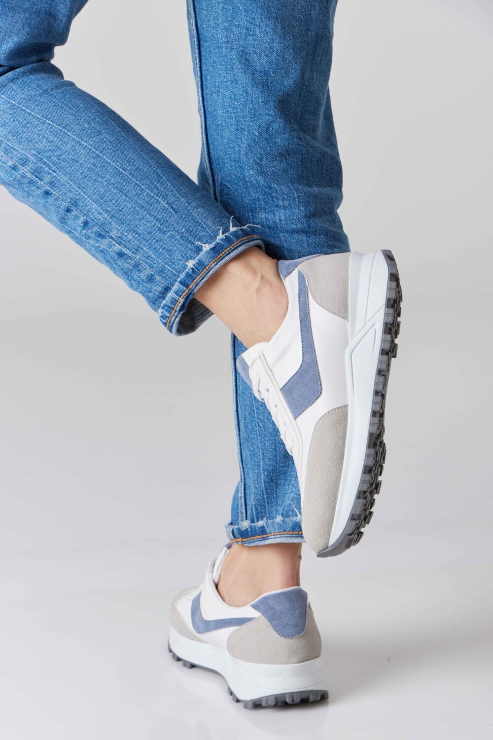 Chunky Suede Trainer - Image 5