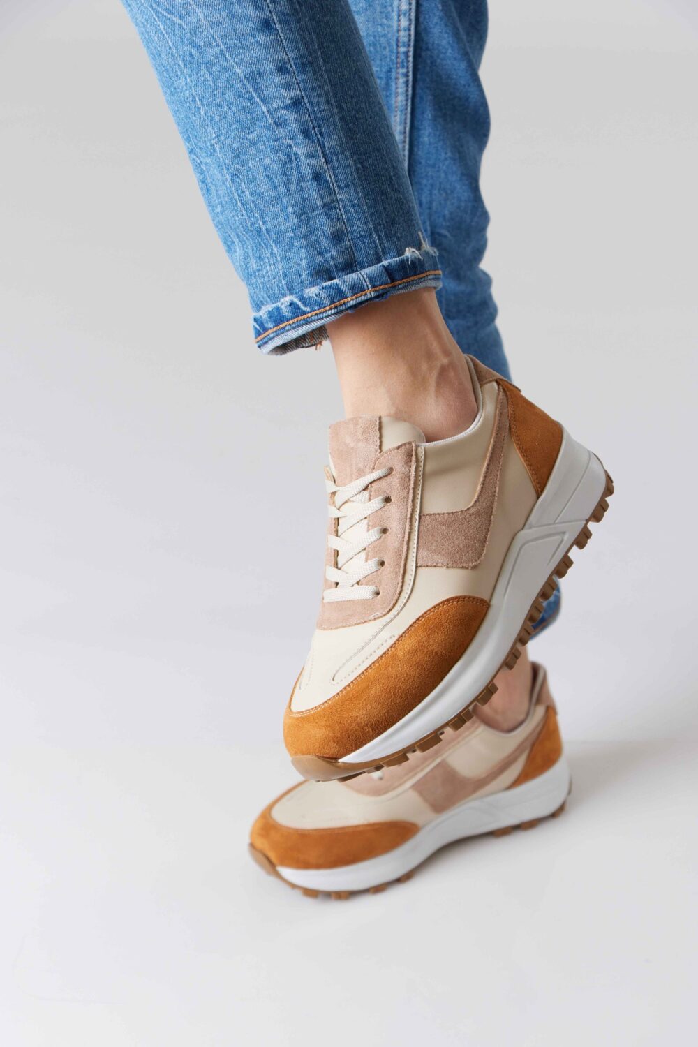 Chunky Suede Trainer - Image 7
