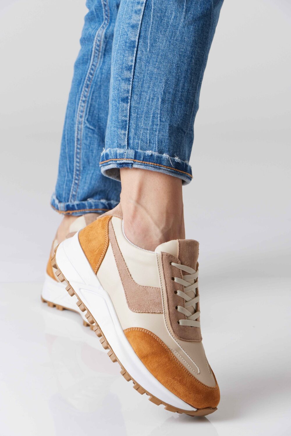 Chunky Suede Trainer - Image 6