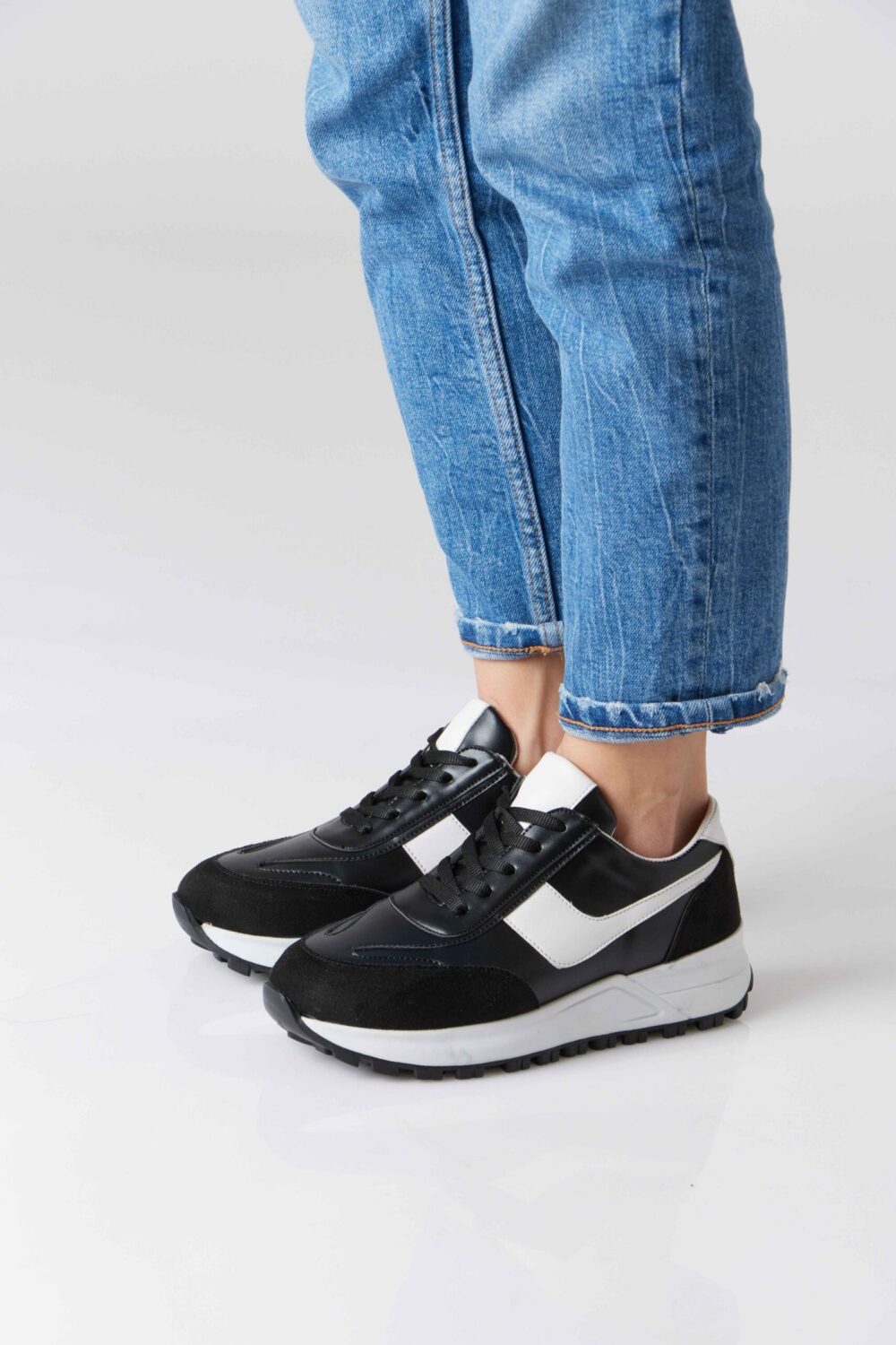 Chunky Suede Trainer - Image 9