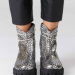 Sparkle Silver Boots