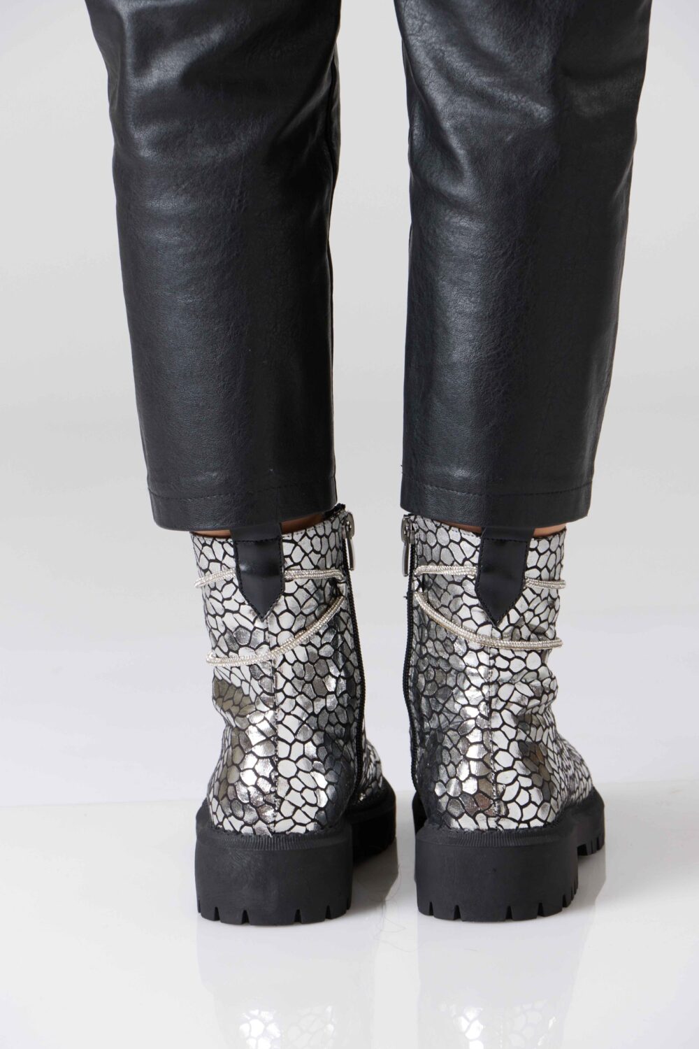Sparkle Silver Boots - Image 3