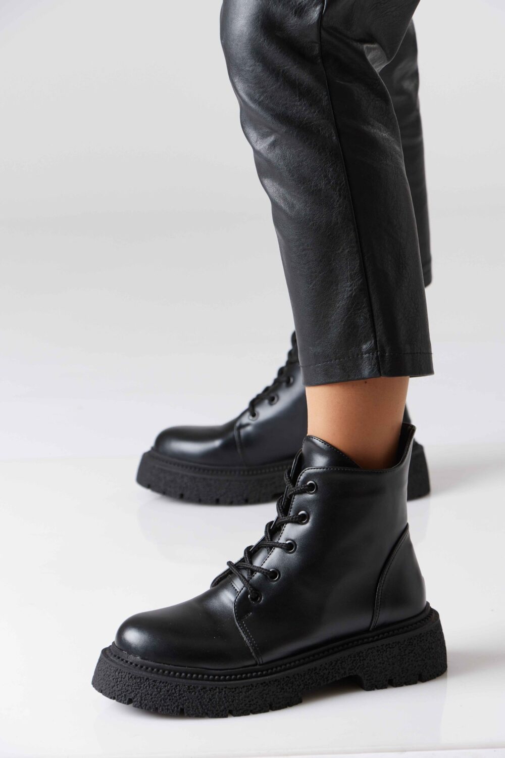 Zipped Leather Boots - Image 3