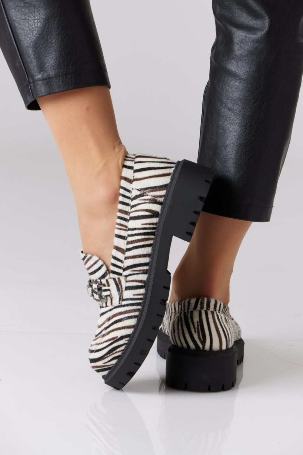 Chunky Suede Loafer with Chain - Image 13