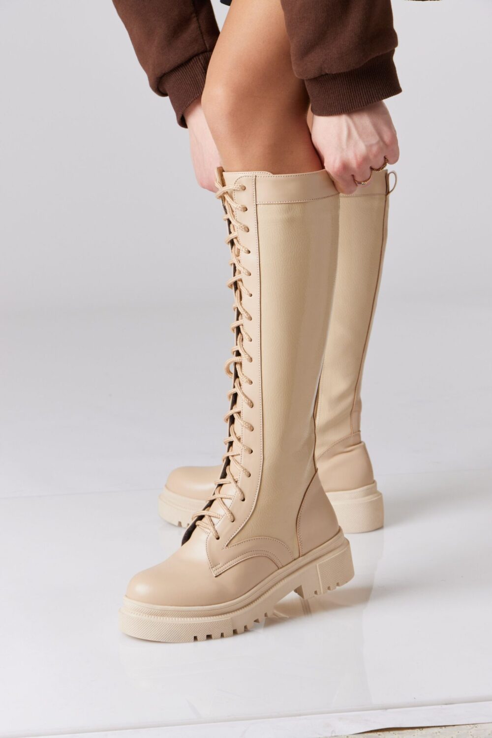 Knee High Leather Boots - Image 3
